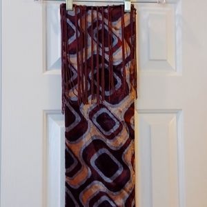 VTG Brown Velveteen Scarf